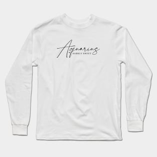 Aquarius - Darkly Sweet T-Shirt | Mysterious Zodiac Long Sleeve T-Shirt